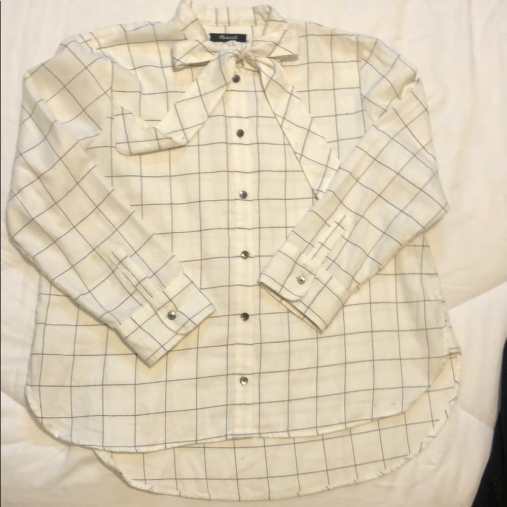 Madewell bow tie button down